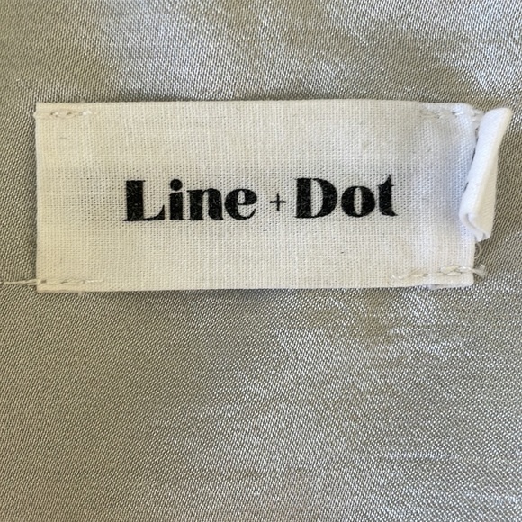 Line and Dot Women’s Shiny Silver Reue Jacket / Robe Size XS - Picture 9 of 11